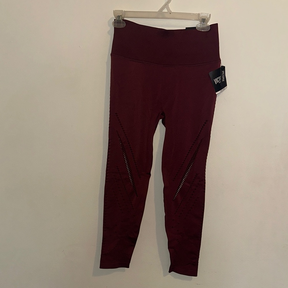 Victoria's Secret Deep Red Leggings